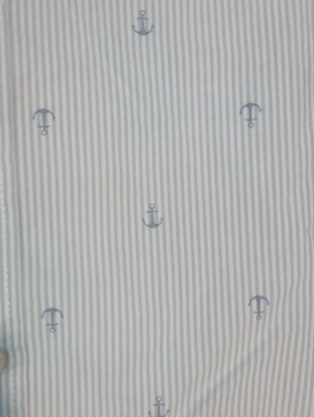 OshKosh B'gosh Blue and White Striped Button-Down Shirt  5T NWT $28 Anchor Print